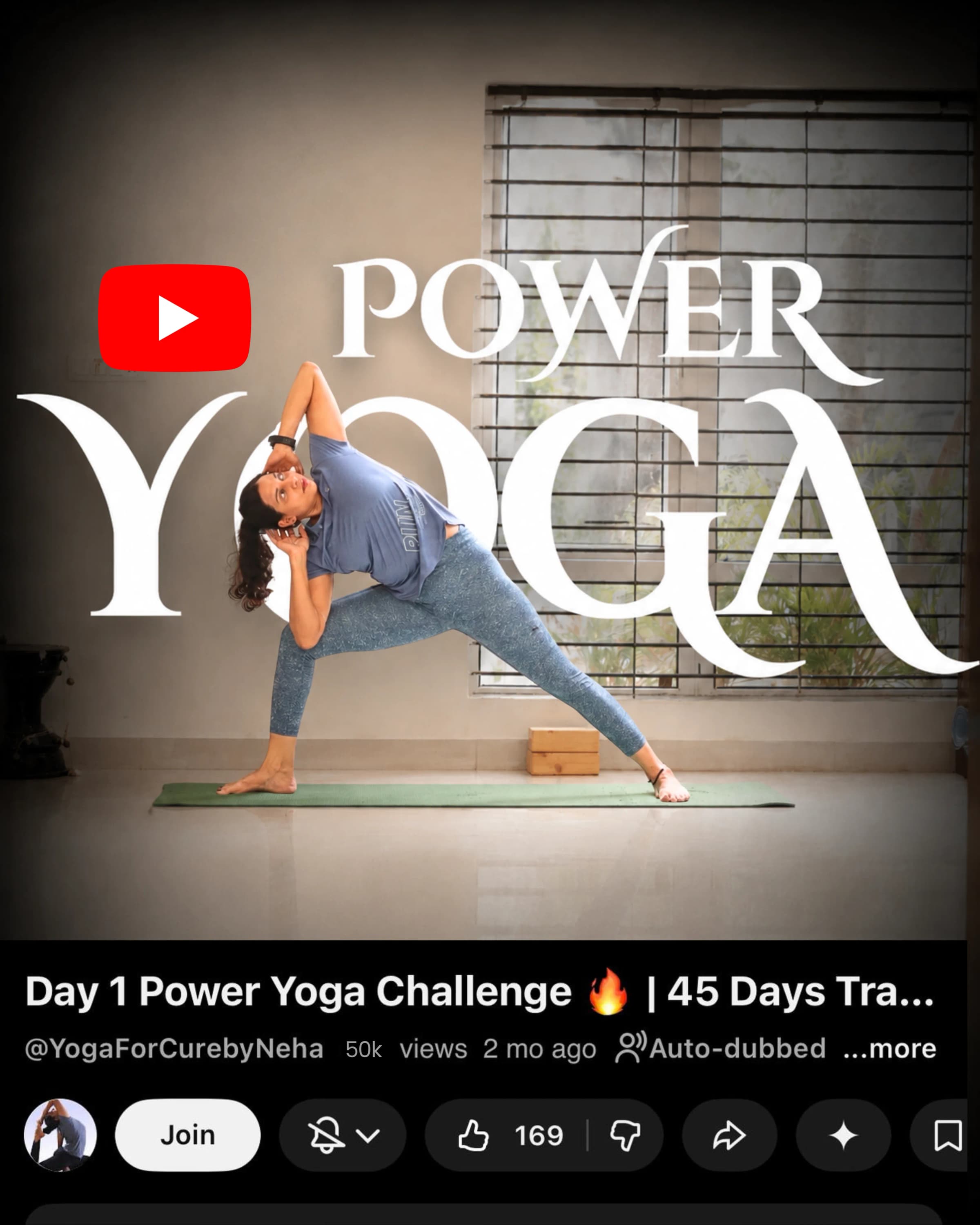Online Yoga Practice Library (YouTube Membership) taught by experienced Indian yoga instructor online in English